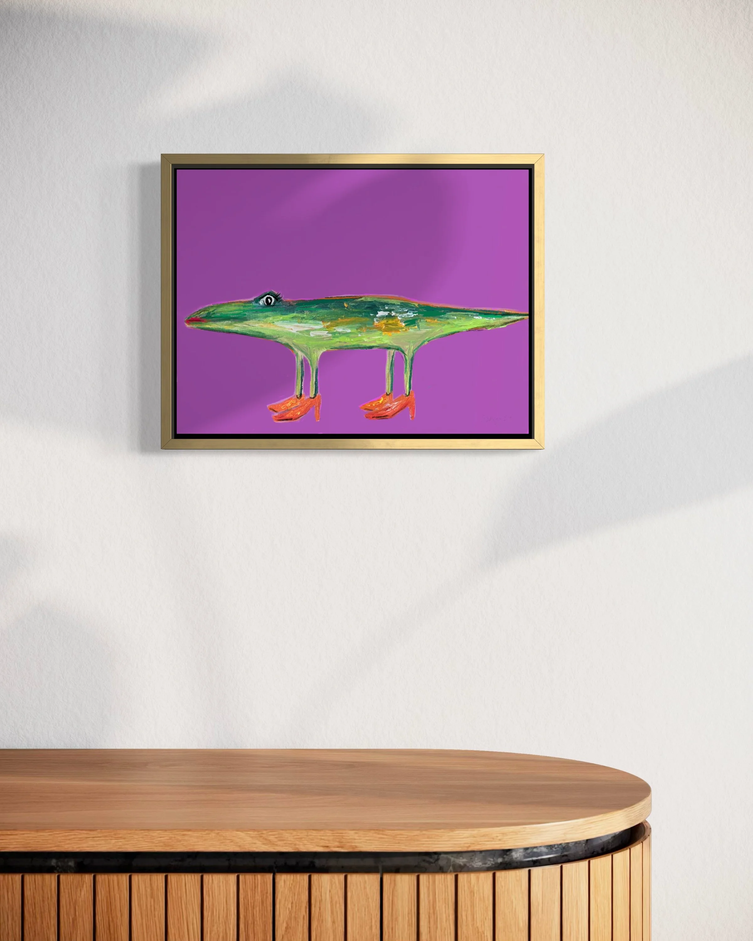 Anni the Crocodile_framed-1.JPG