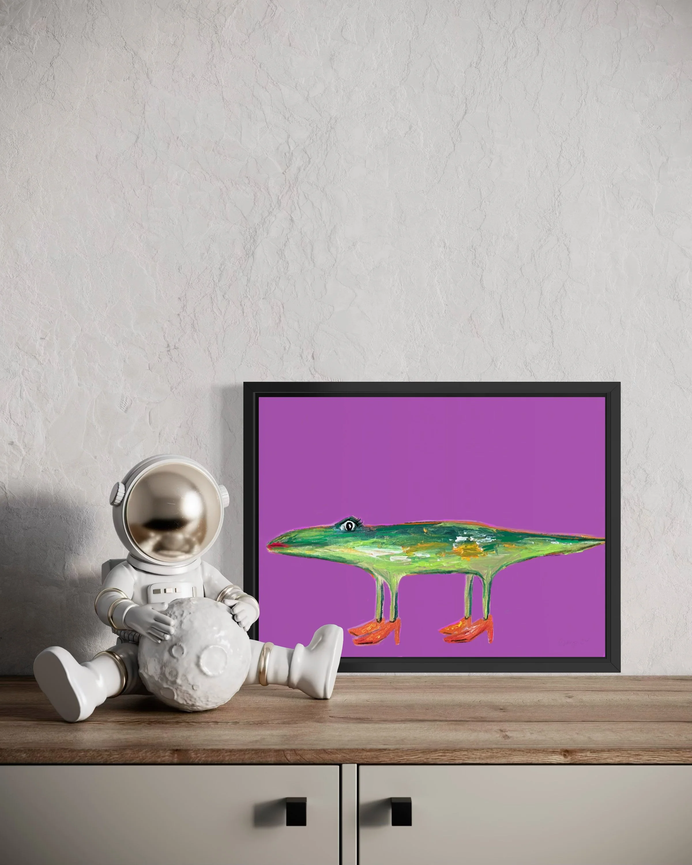 Anni the Crocodile_framed-3.JPG