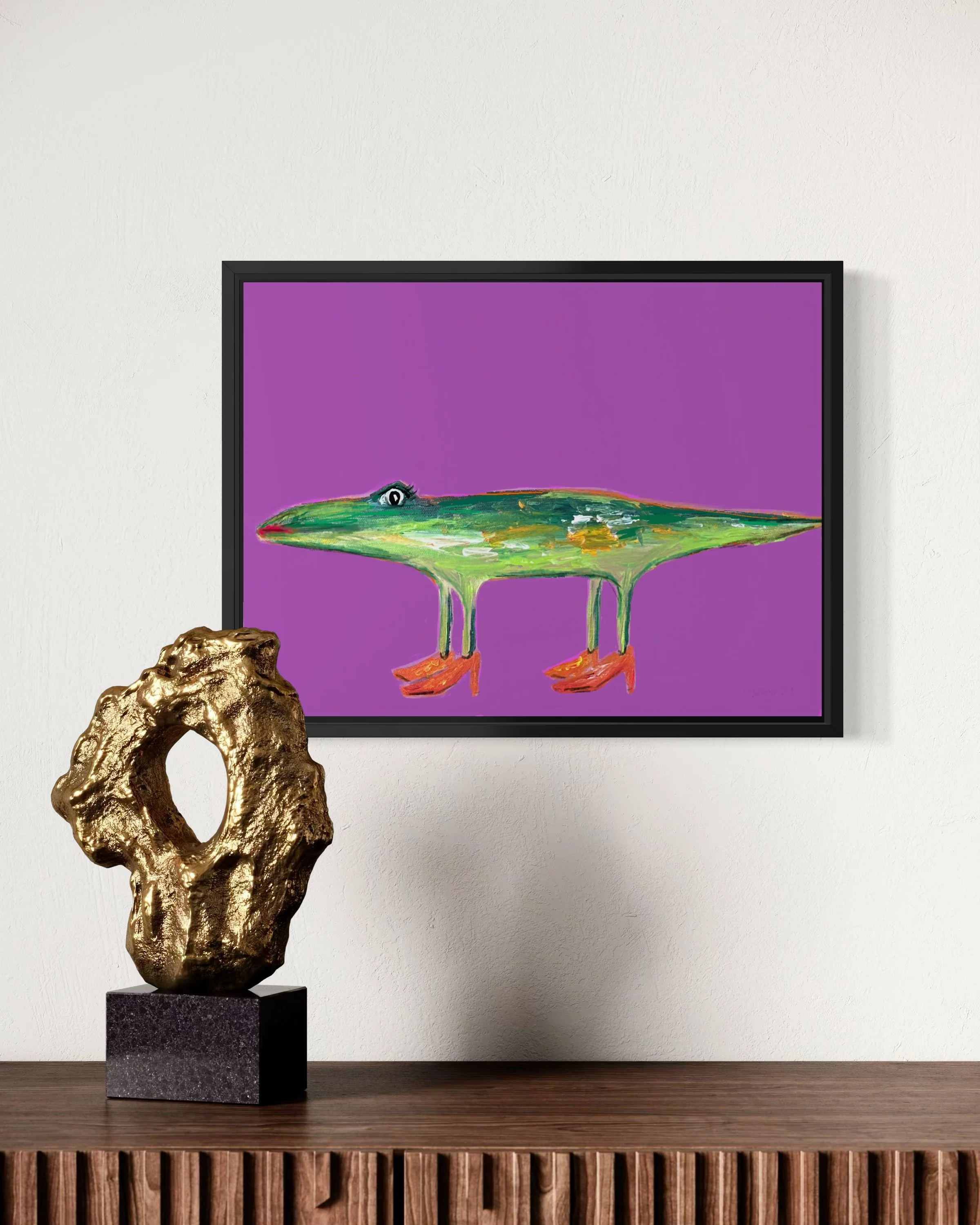 Anni the Crocodile_framed-4.JPG