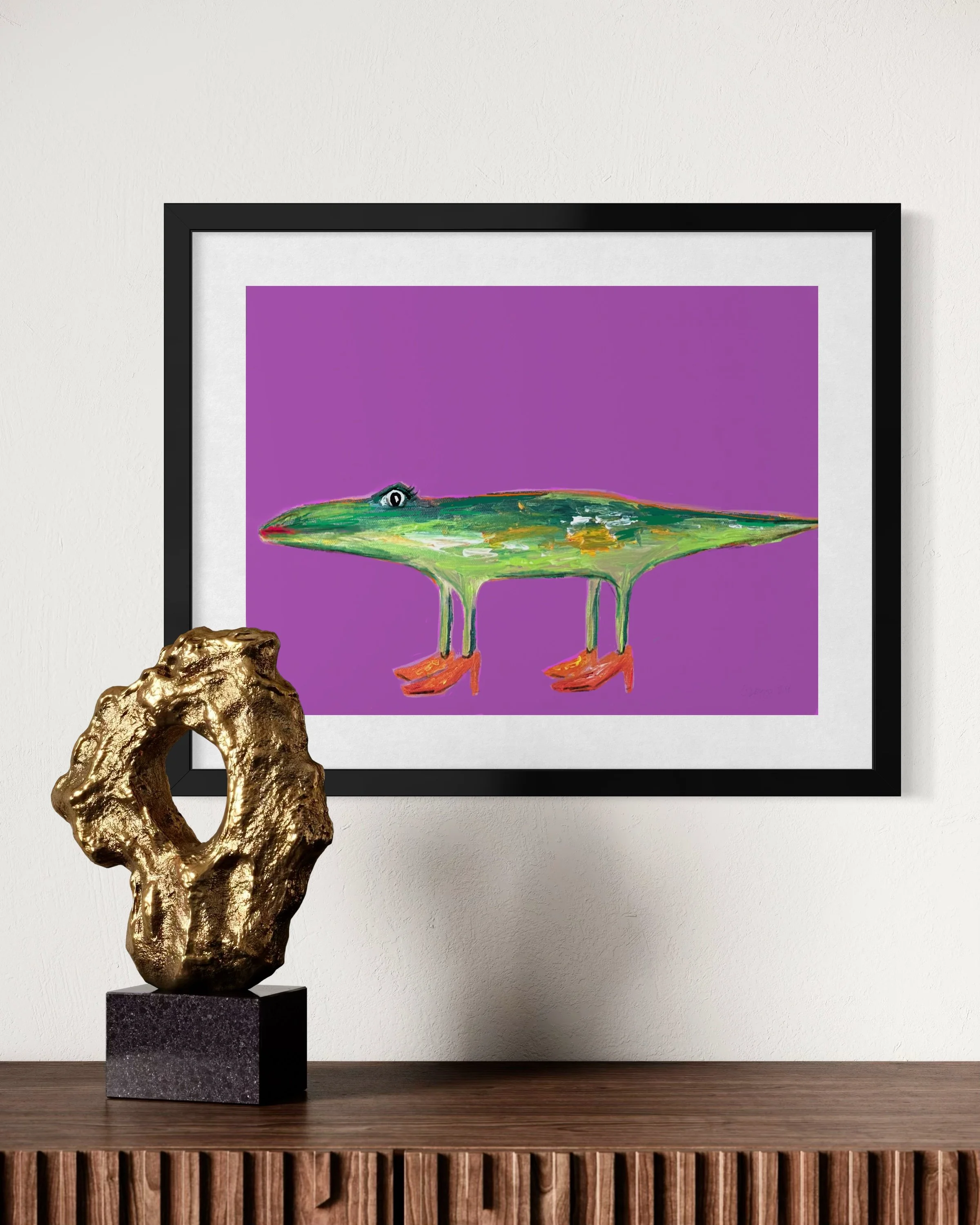 Anni the Crocodile_framed-6.JPG