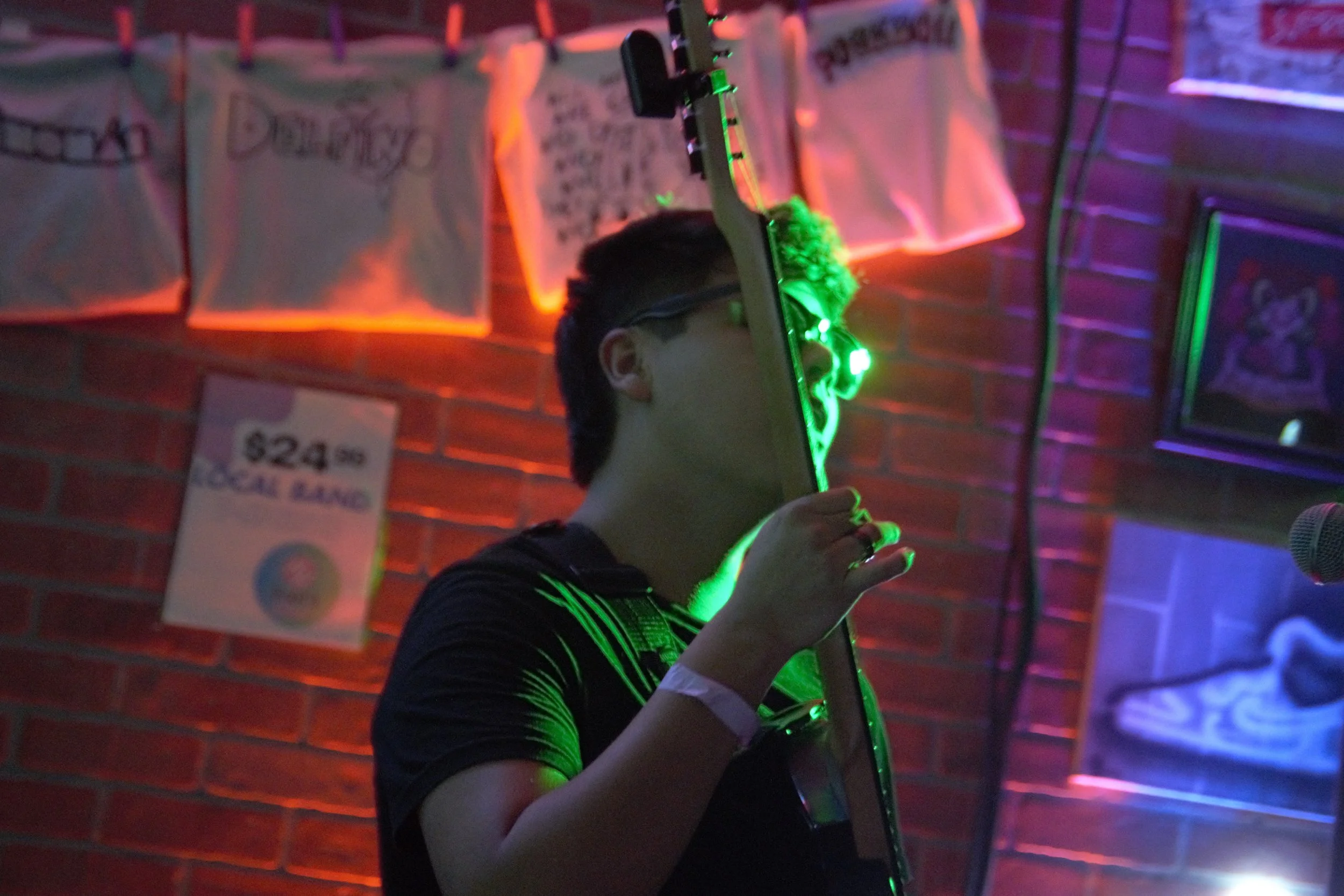 Drew looking for the same green lights that drown him.