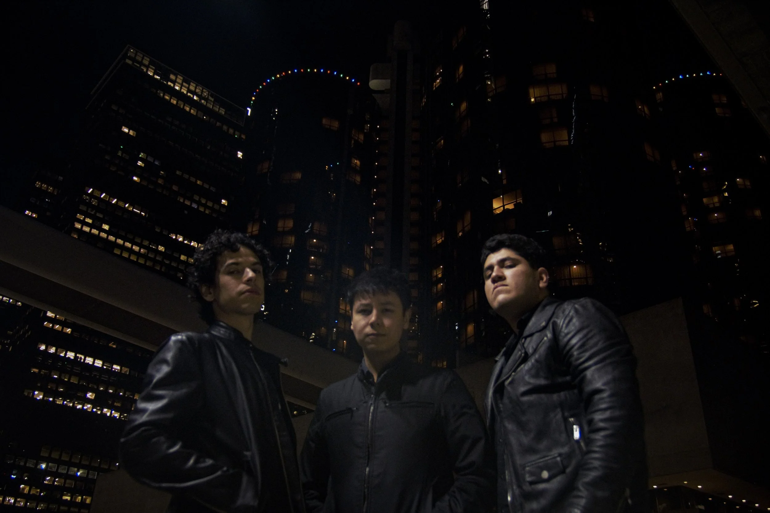 Promo shot of Daniel, Drew, and Moi in DTLA.