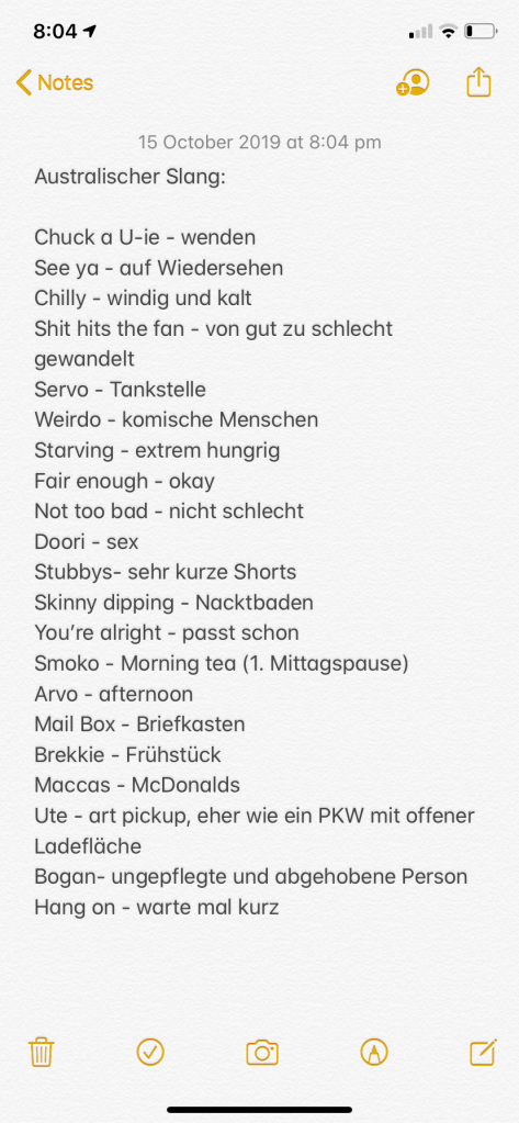 Mein erlernter Slang