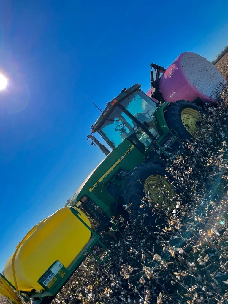 Bale Grab - So werden die Baumwolle Ballen eingesammelt