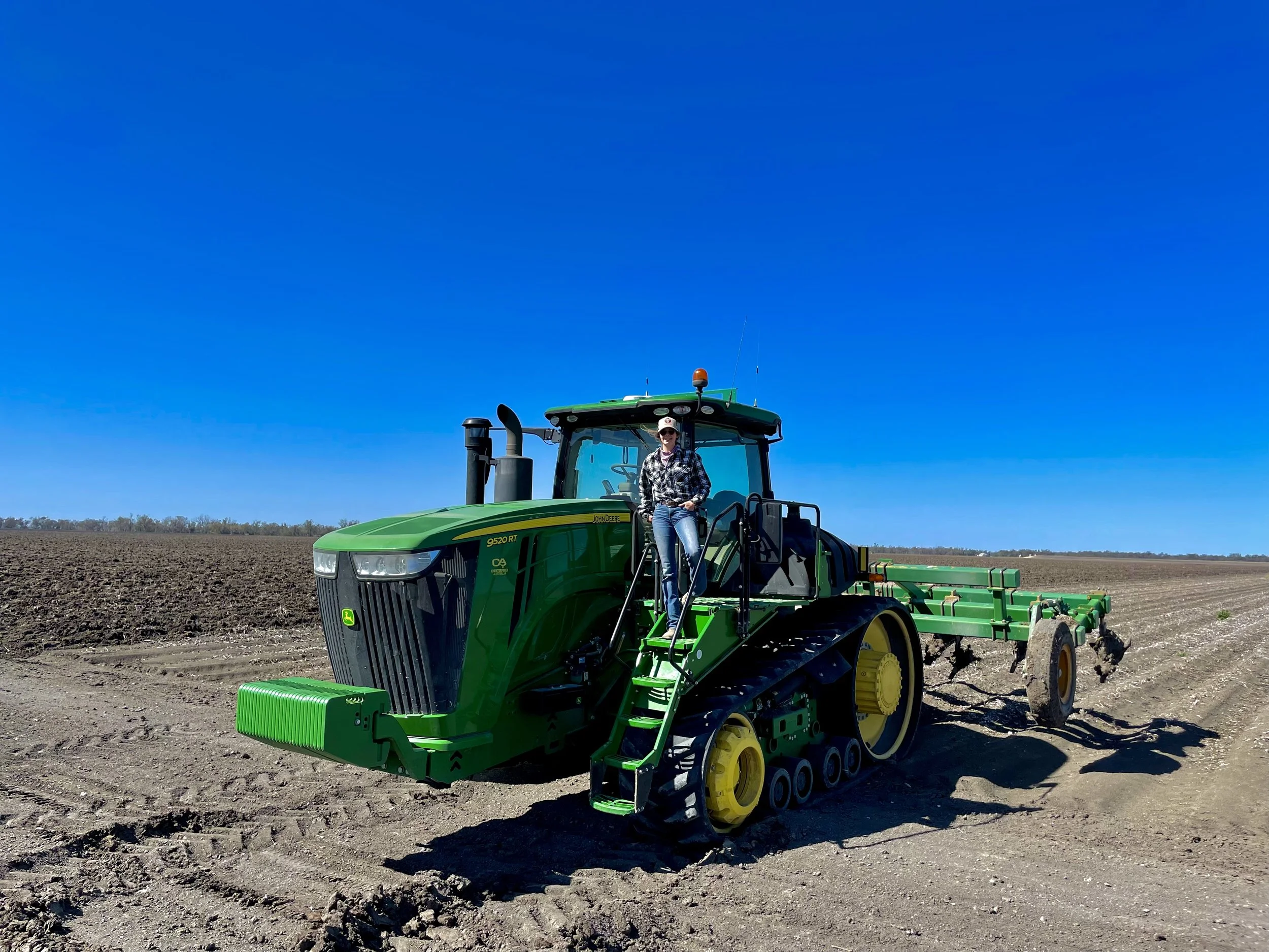 Ein Abschlussbild auf dem Traktor