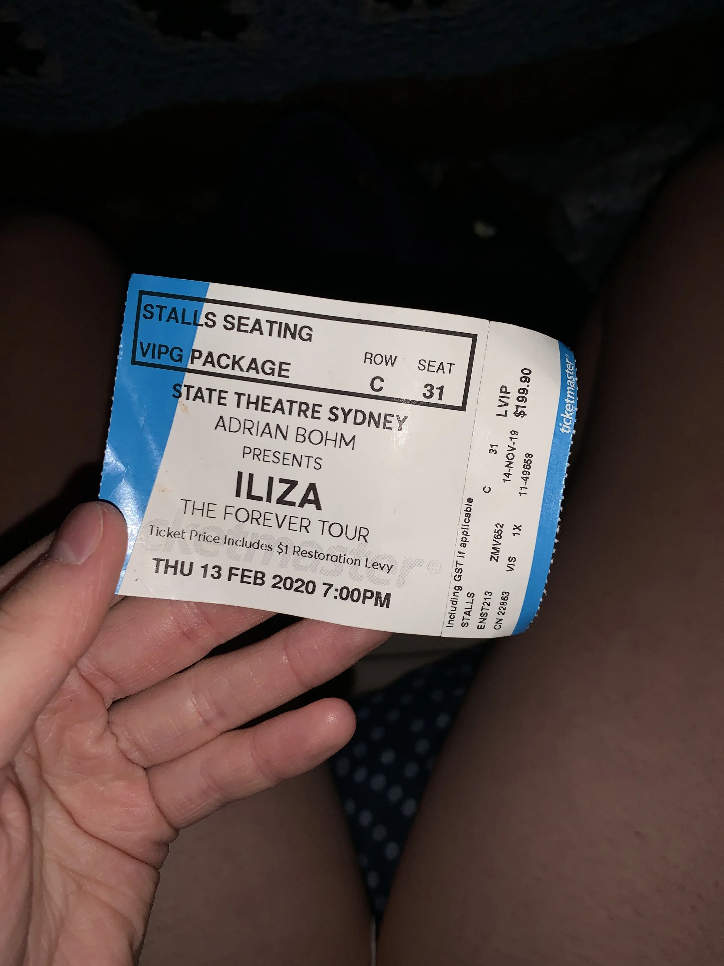 Das war unser Ticket, ich weiß nicht warum da was völlig anderes drauf steht
