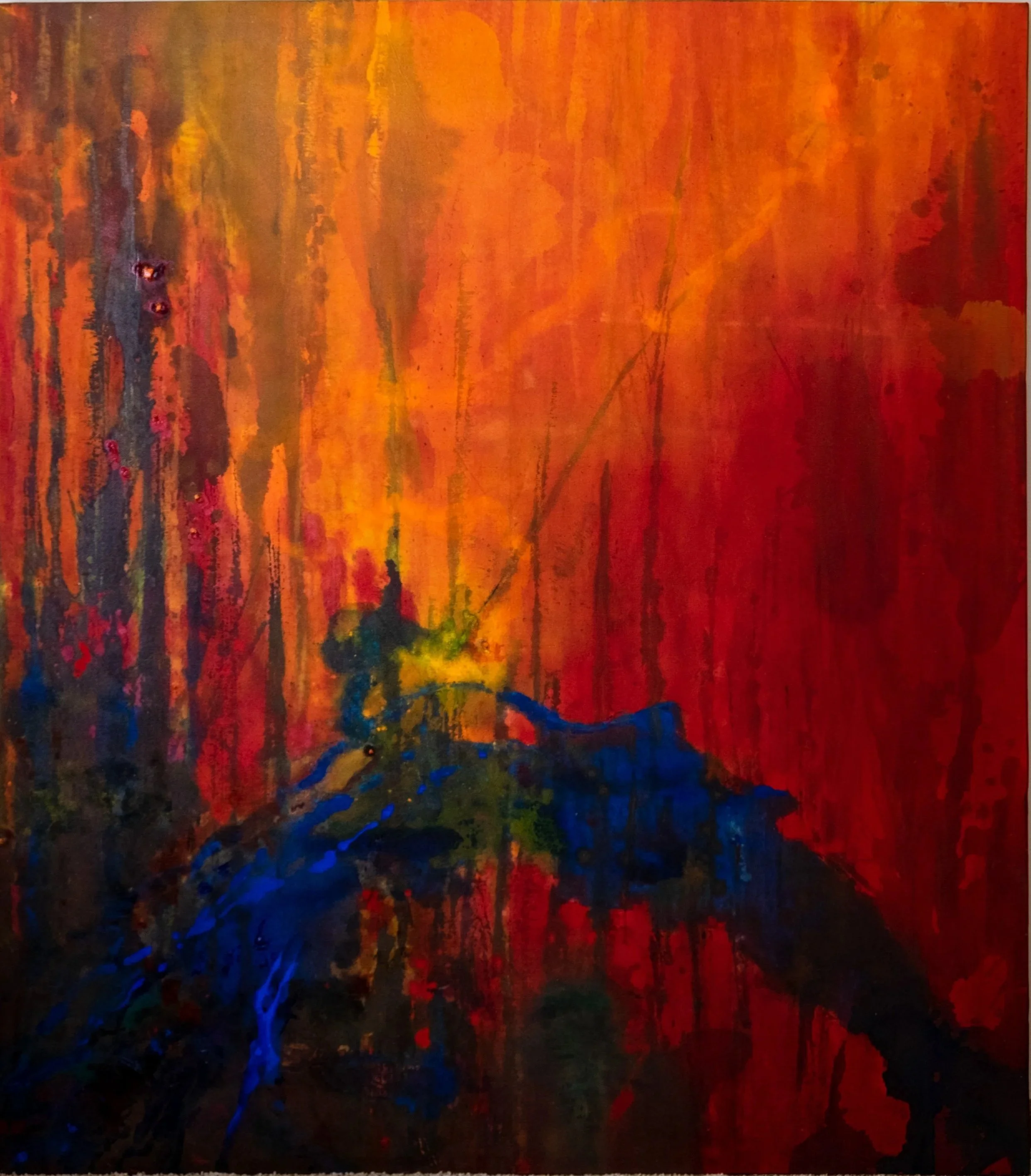 "bridge"
54" X 61" - acrylic on canvas        -           $5000 wired for hanging