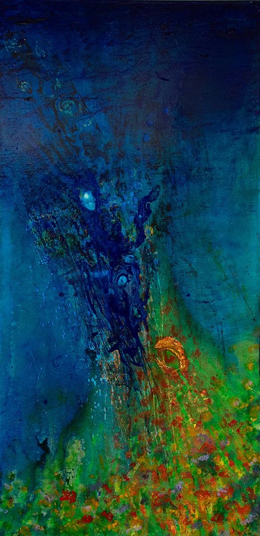 "yurei no yuuri #14"
48" X 24"                                                          $1800
acrylic on canvas 