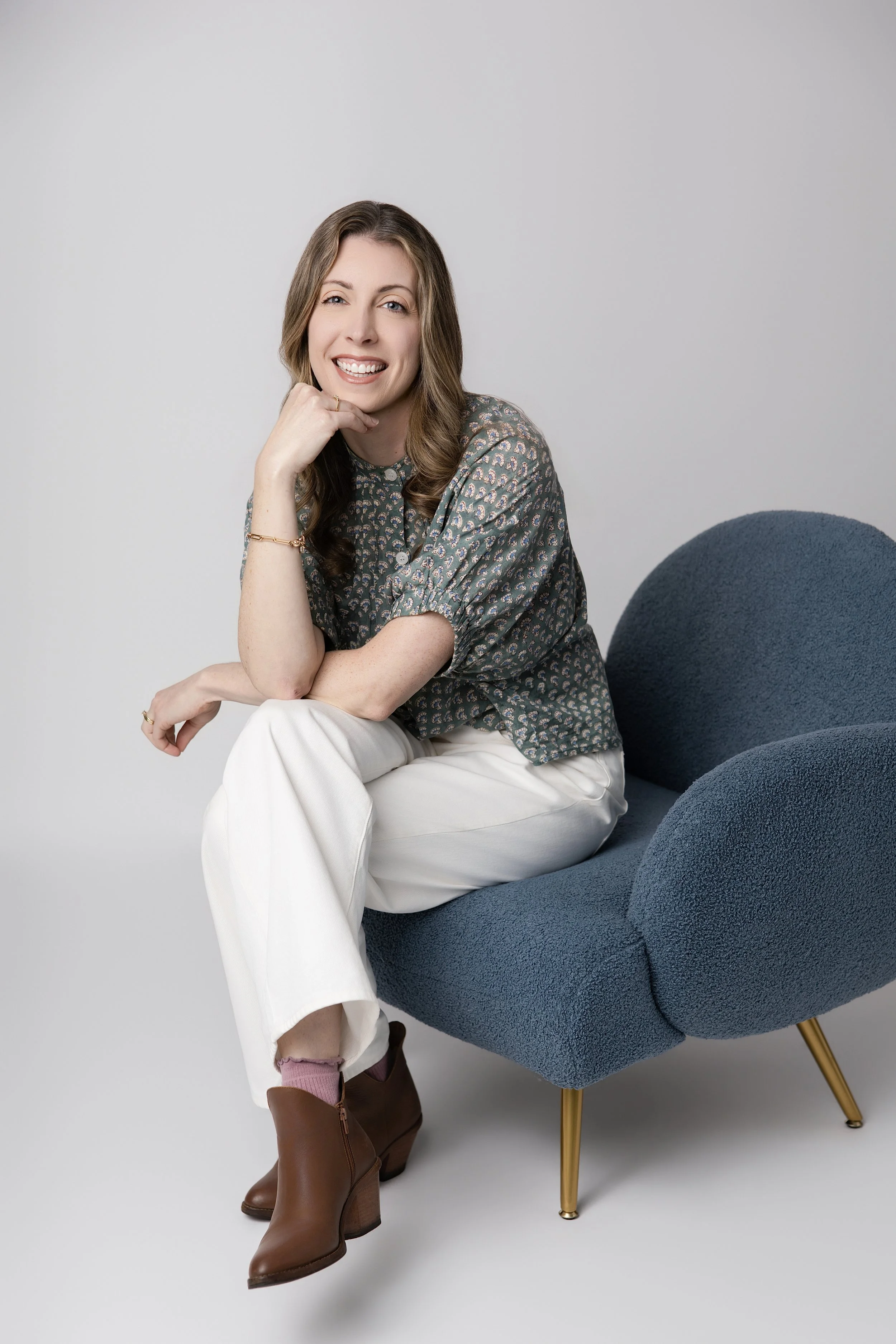 Sandra Hartney in chair