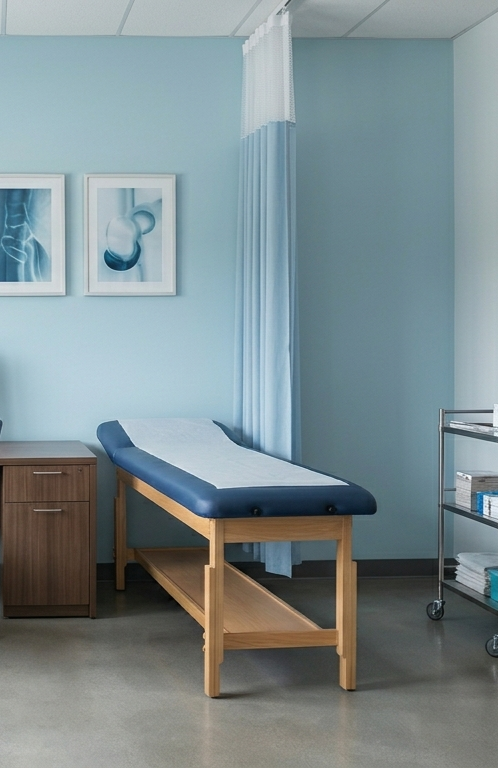 Clinical assessment room at Moncur Health Services for veteran DVA medicolegal assessments