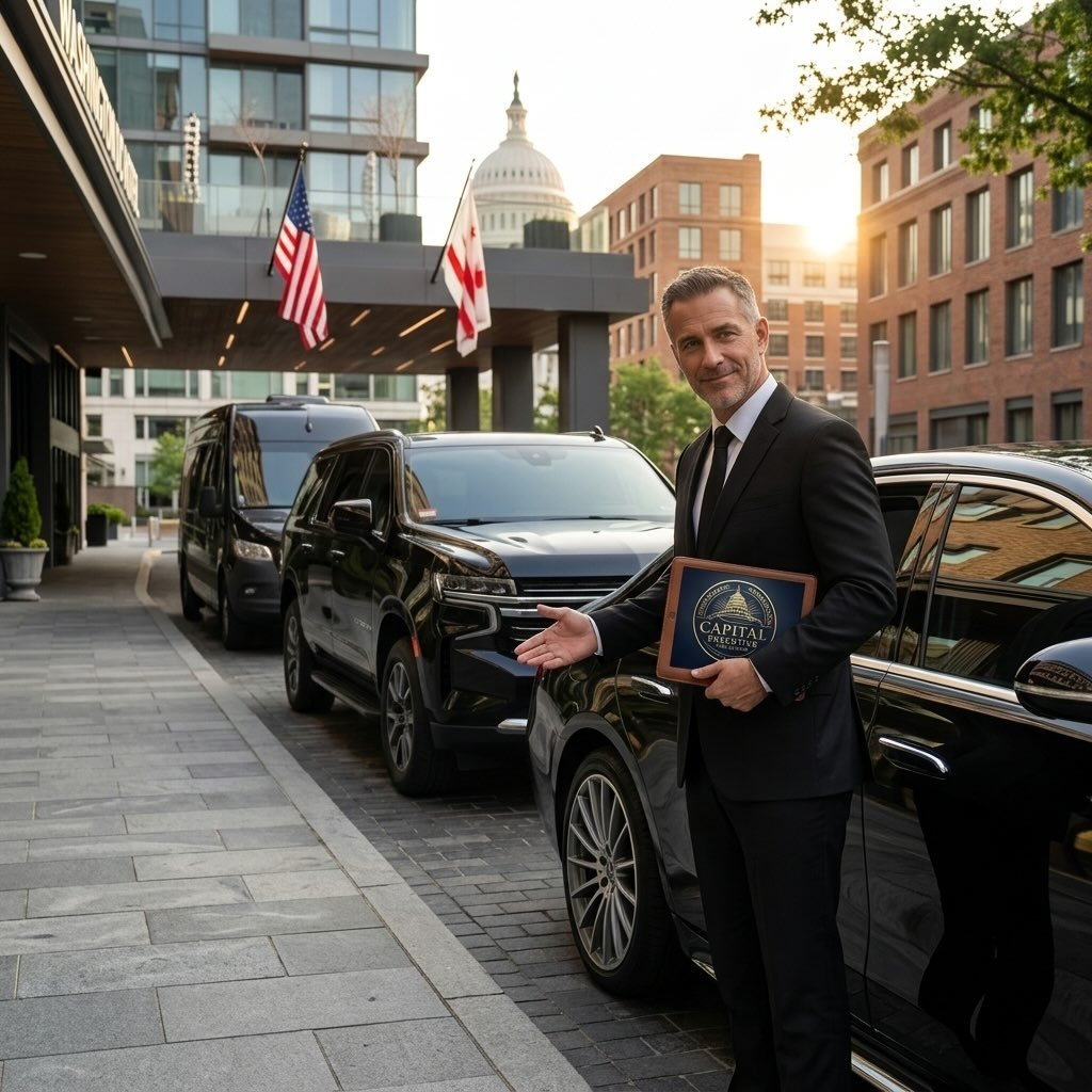 Capital Executive Car Services

Washington, D.C. Metropolitan Area In the corporate world, time isn&rsquo;t just money it&rsquo;s your reputation. Whether you are heading to a critical board meeting in Downtown D.C., hosting out-of-town executives, o
