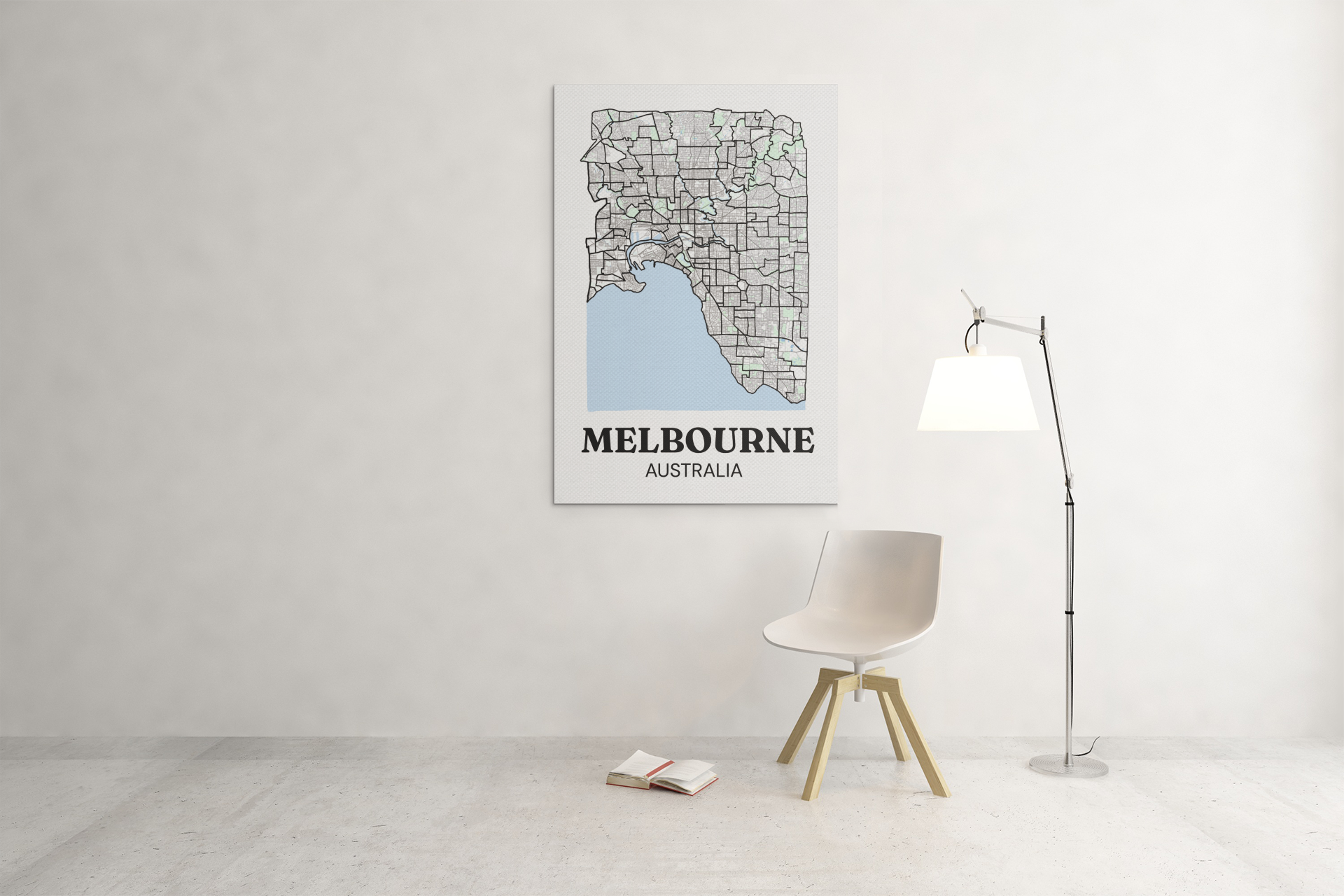 Melbourne Map Canvas - Outer Suburbs Edition
