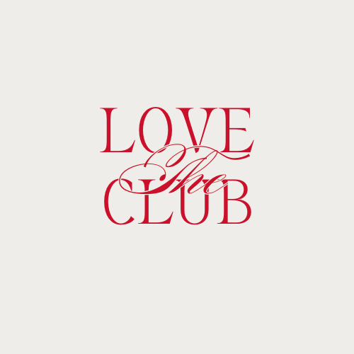 Text reading 'Love Club' in red on a white background.