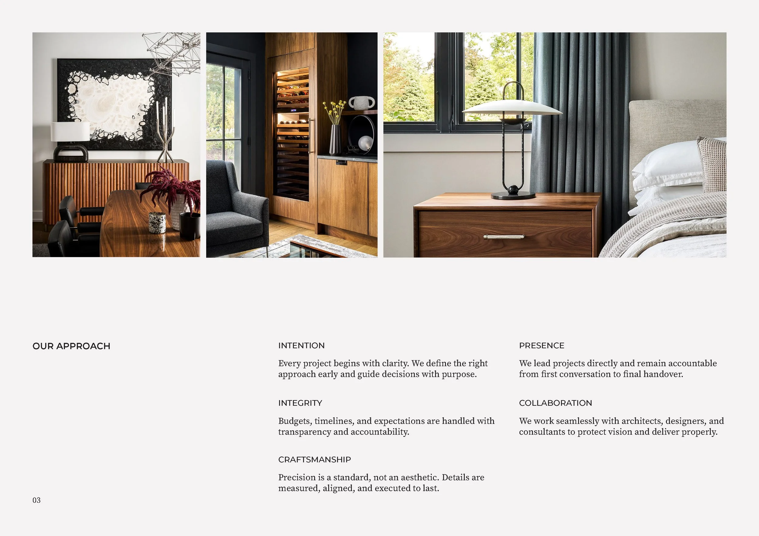 Luxury residential interiors featured in Chicago construction portfolio