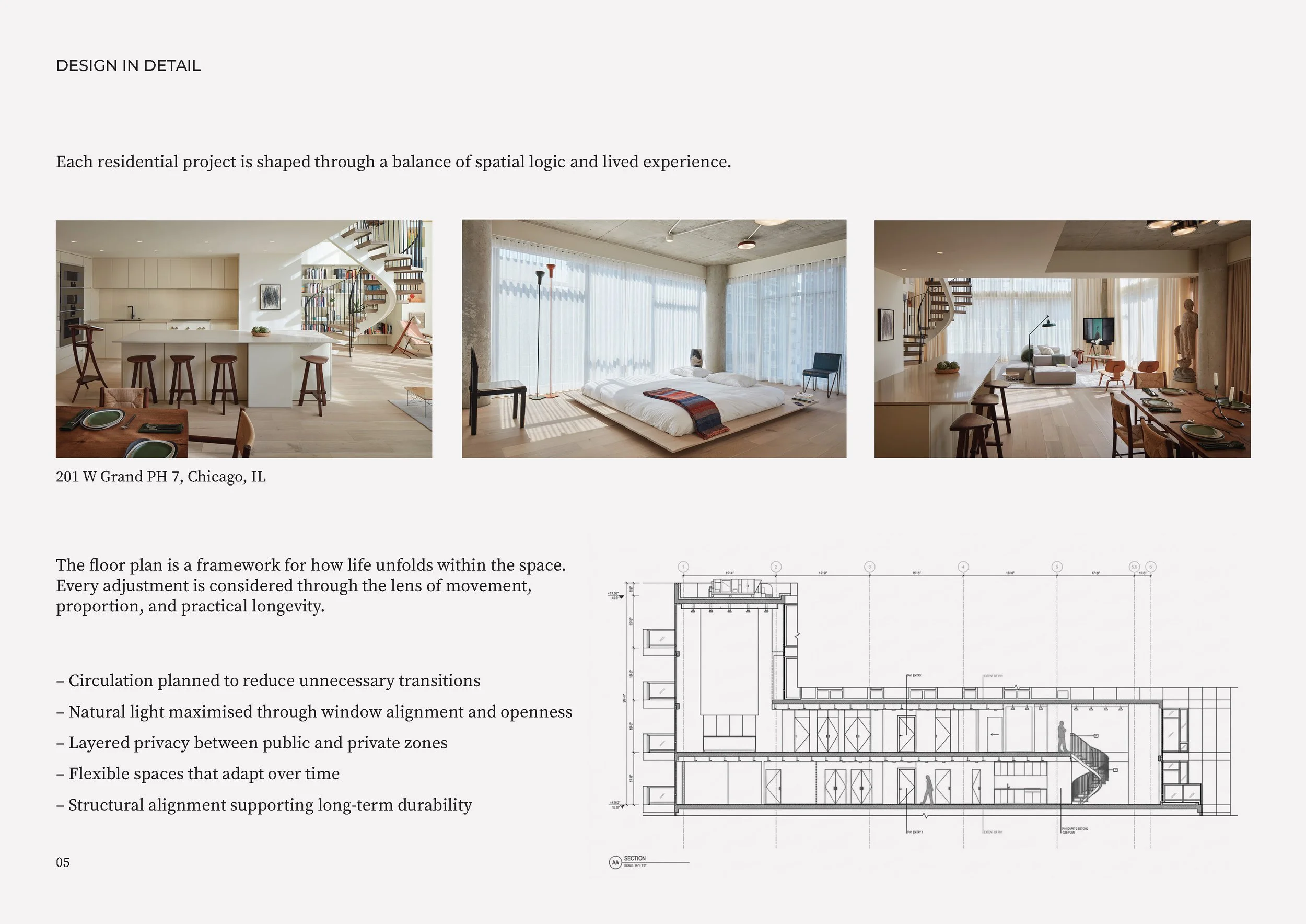 Luxury residential interiors featured in Chicago  stratum builders construction portfolio