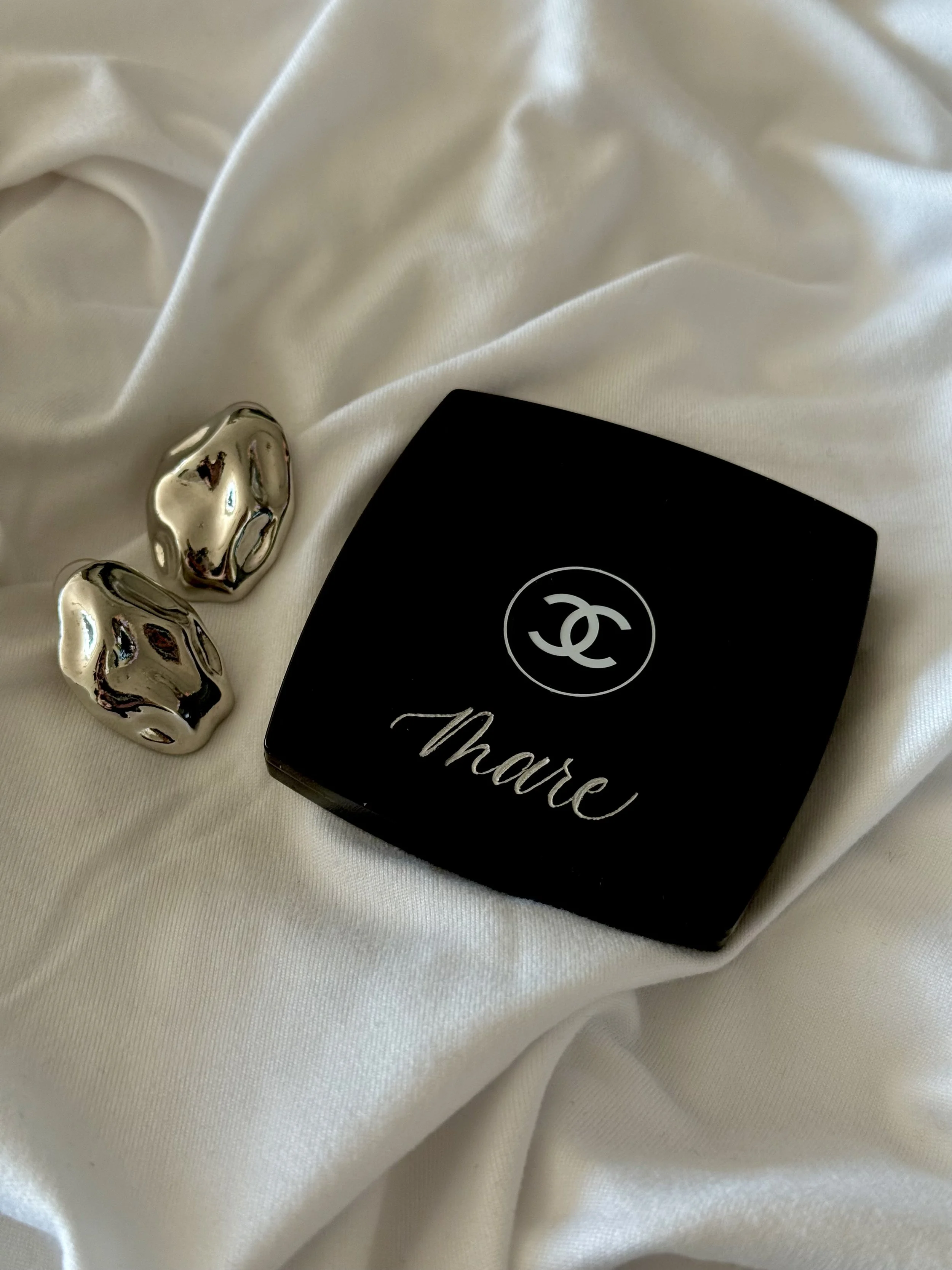 Engraved Chanel Mirror | Bridesmaids gift