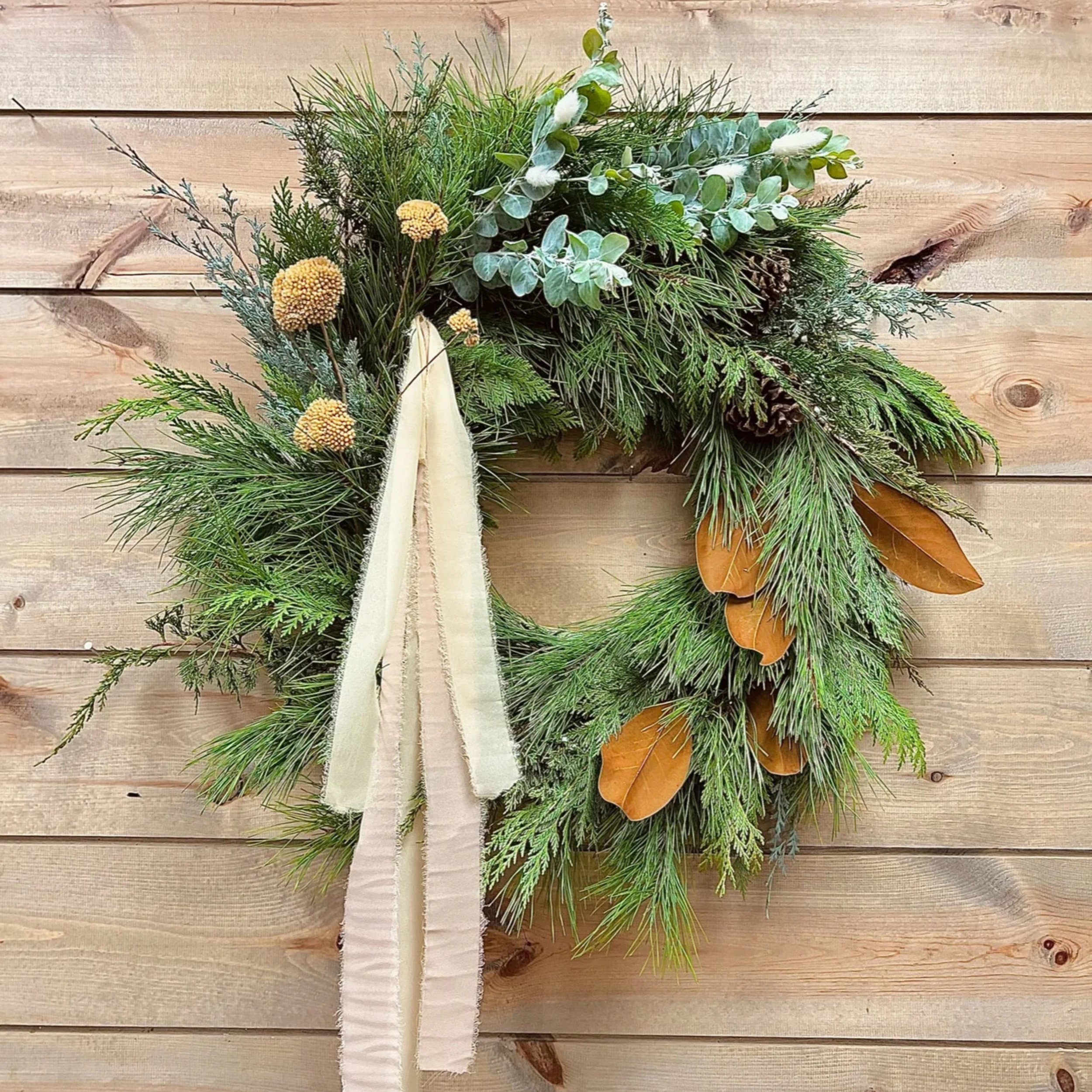 Holiday Wreath Making at Lace &amp; Lilies