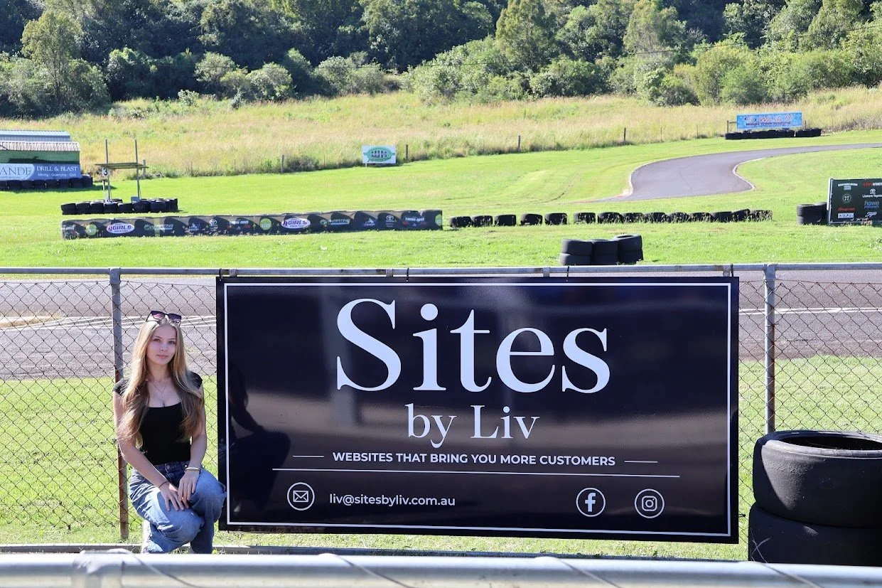 Sites By Liv sign