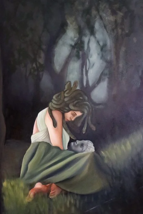 "Medusa" 40"x30" Oil on canvas, 2024