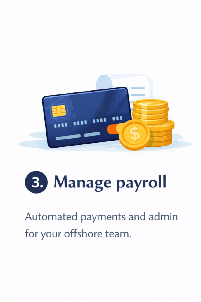 We take care of payroll and admin — so everything just runs smoothly.