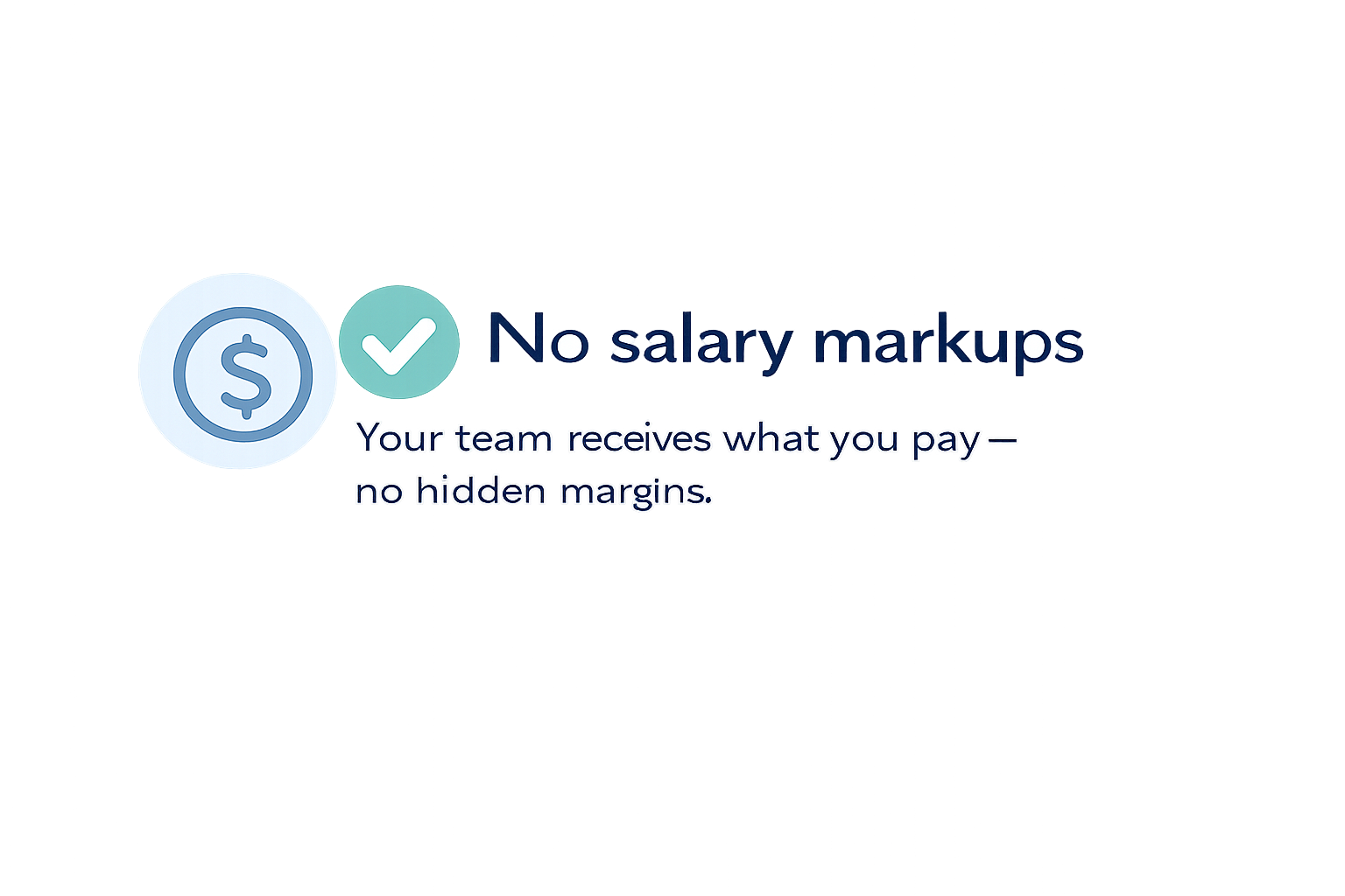 No Salary Markups