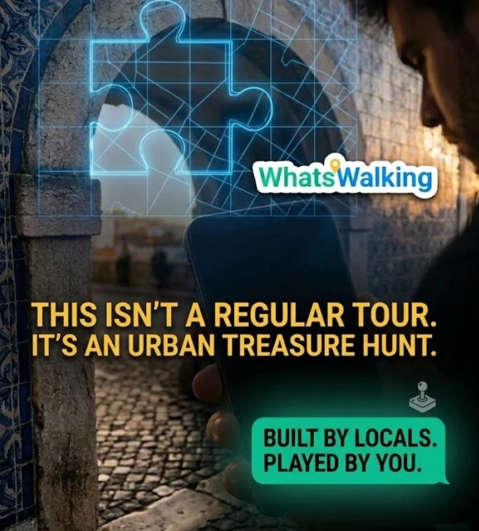 #whatswalking isn&rsquo;t a tour 🚫
It&rsquo;s an urban escape room 🧩 Built by locals, played by you. 🕹️	

#lisbonstartup #urbanexplore #traveltips  #lisboacity