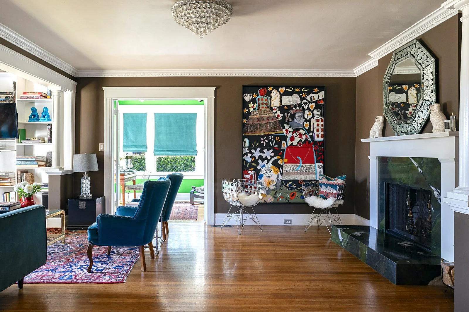 Custom Marble Fireplace