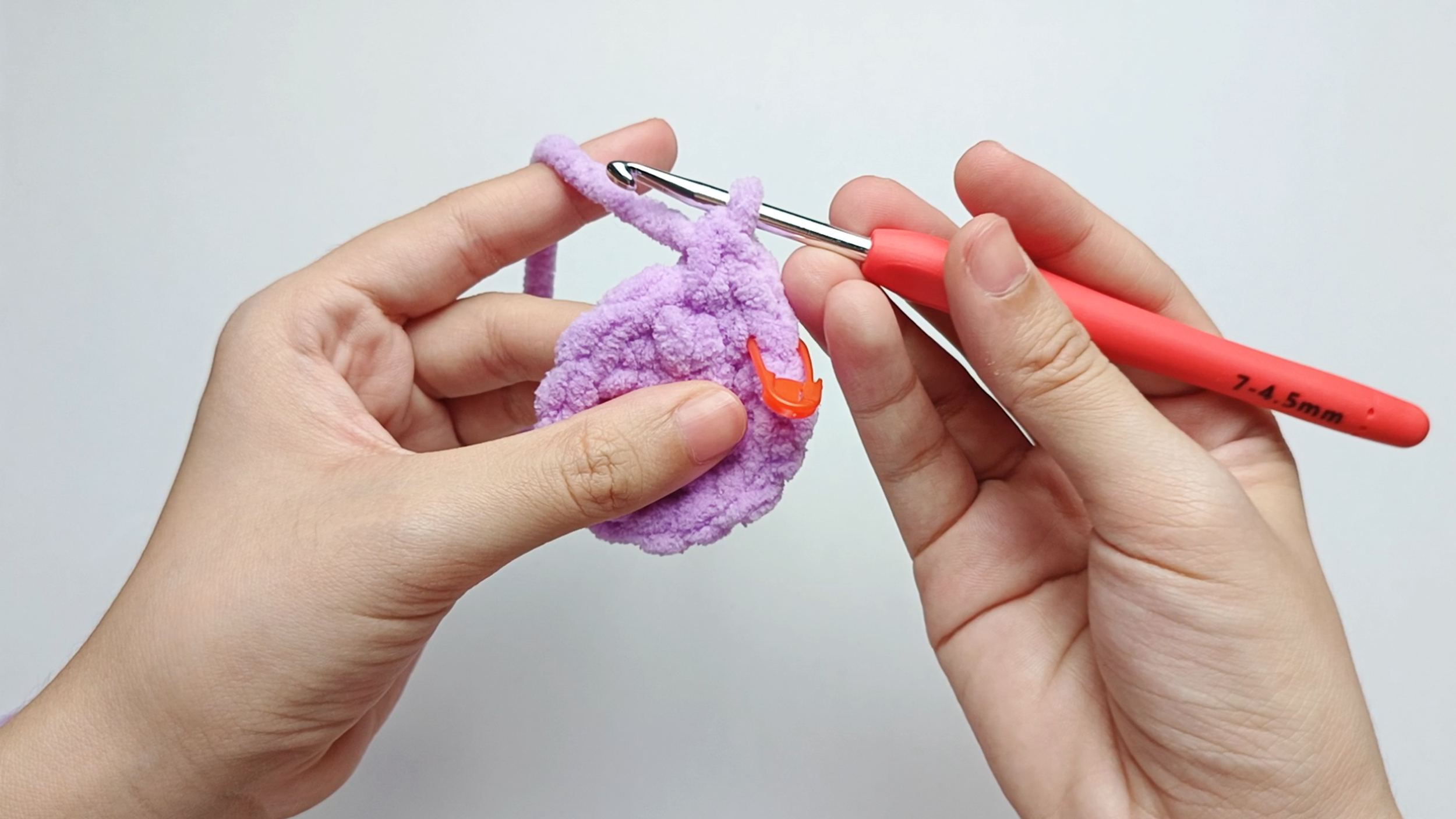 Make 1 increase (inc): An increase (inc) means making two single crochets (sc) in the same hole. That is your first 1 single crochet (sc) and 1 increase (inc).