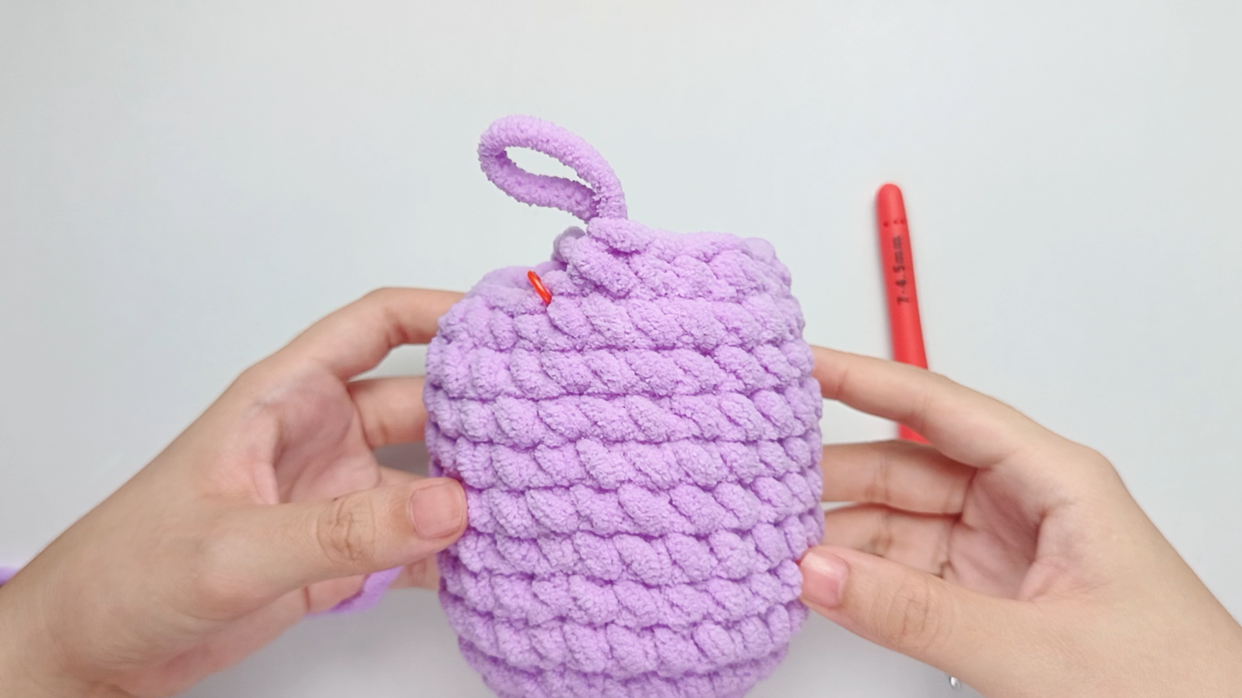 Make all your stitches: Repeat 2 single crochets (sc) and 1 decrease (dec) 6 more times.