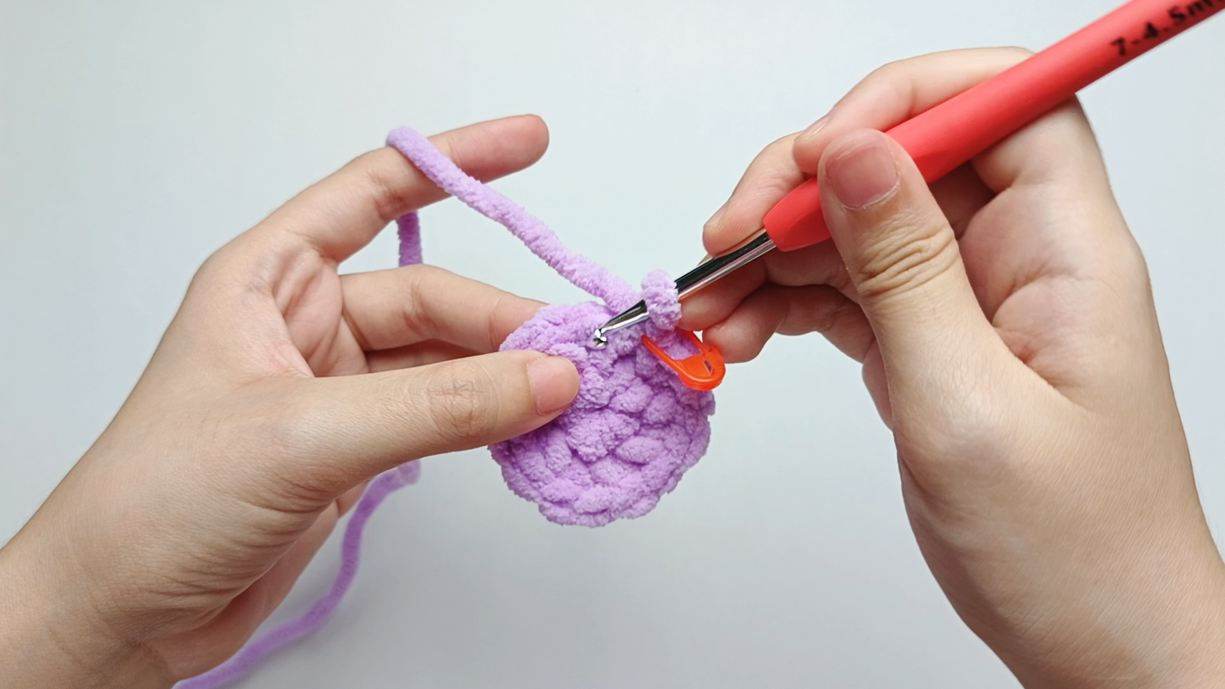 Hook back in: Insert your hook into the next stitch.