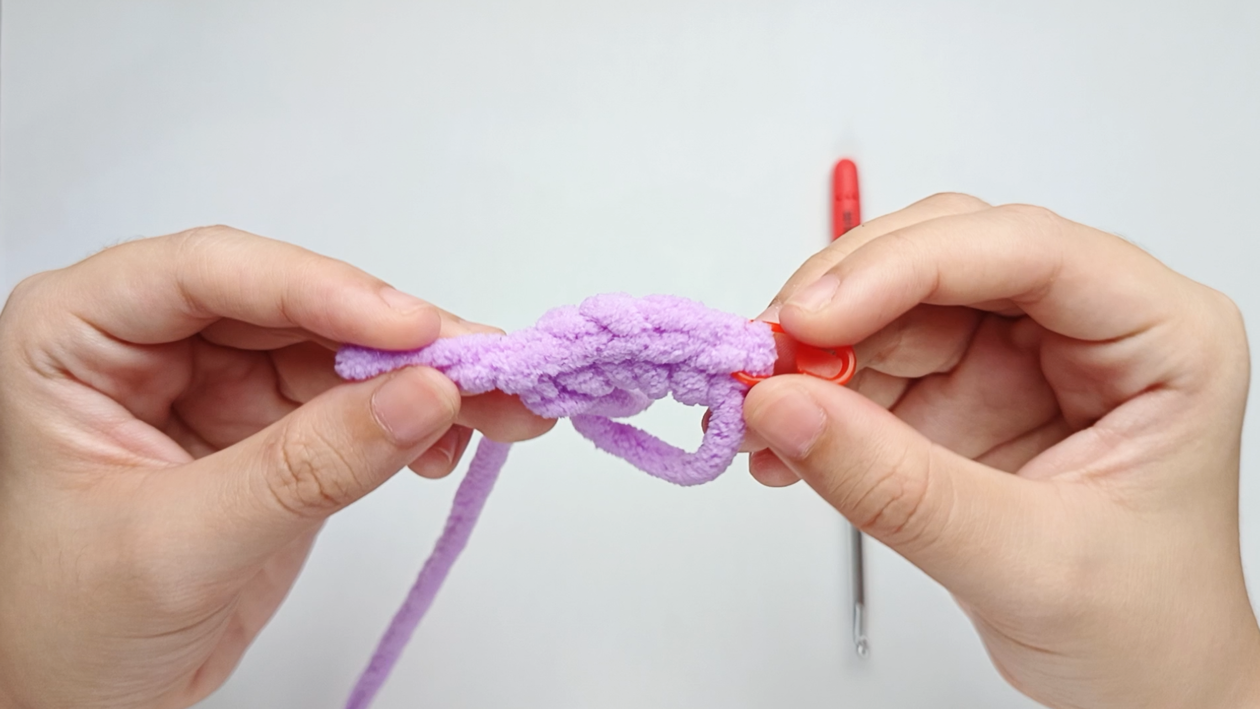 Make all your stitches: Repeat 1 single crochet (sc) 4 more times into the center of the ring. There should be 5 stitches in total.