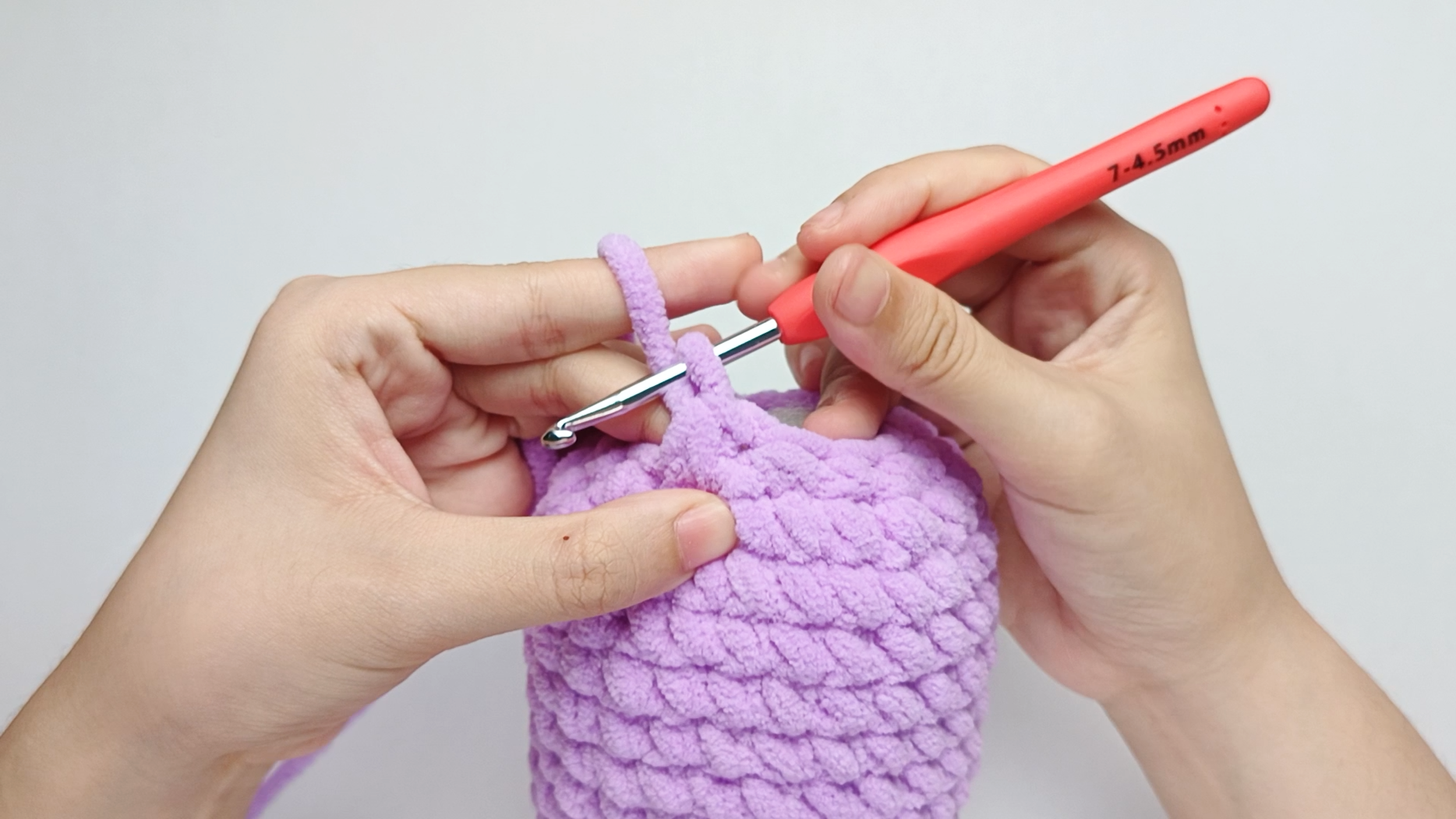 Make 1 decrease (dec) first: Work the next 2 stitches together to make 1 stitch, just as before.