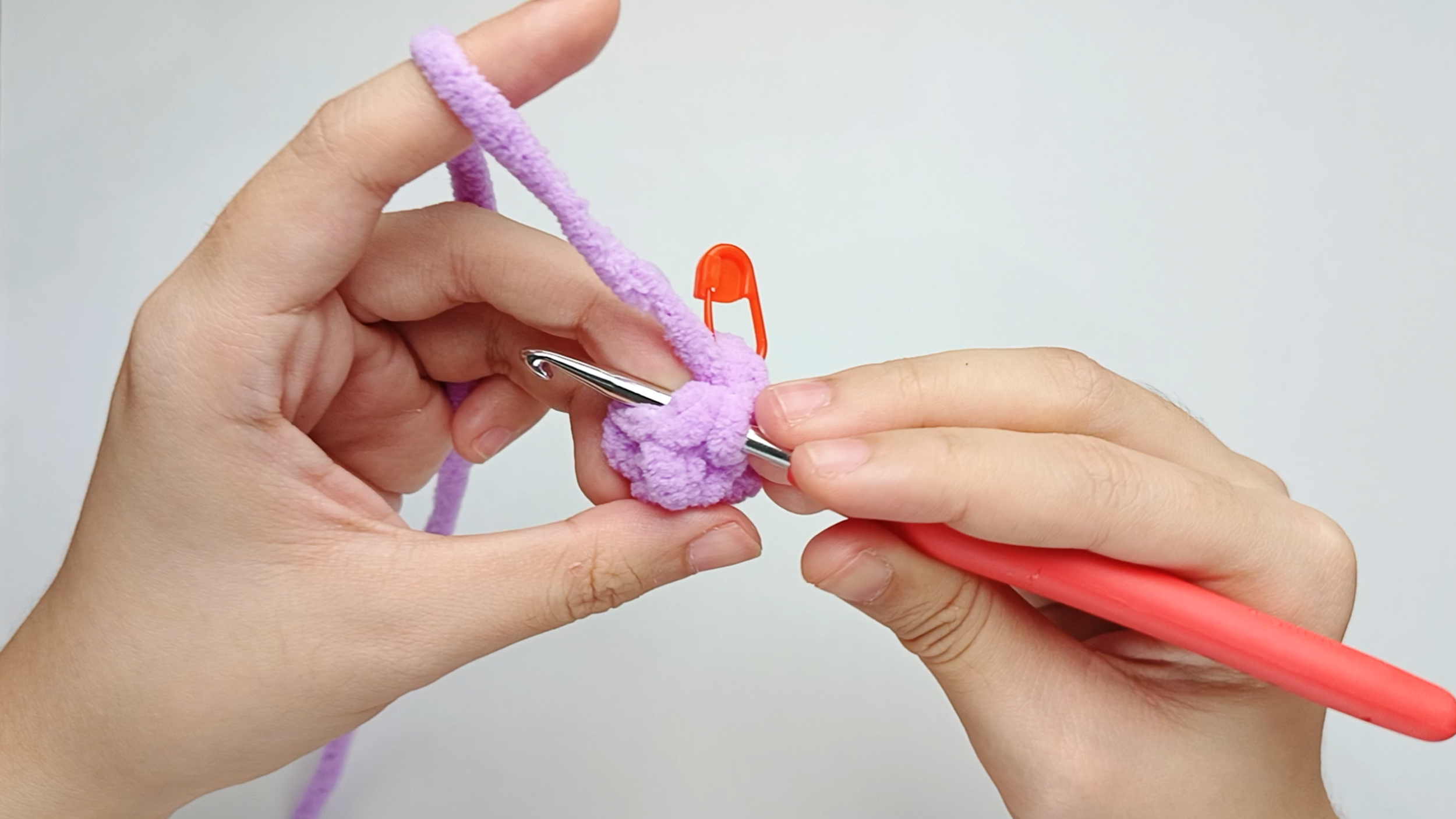 Hook back in: Insert your hook into the next stitch.