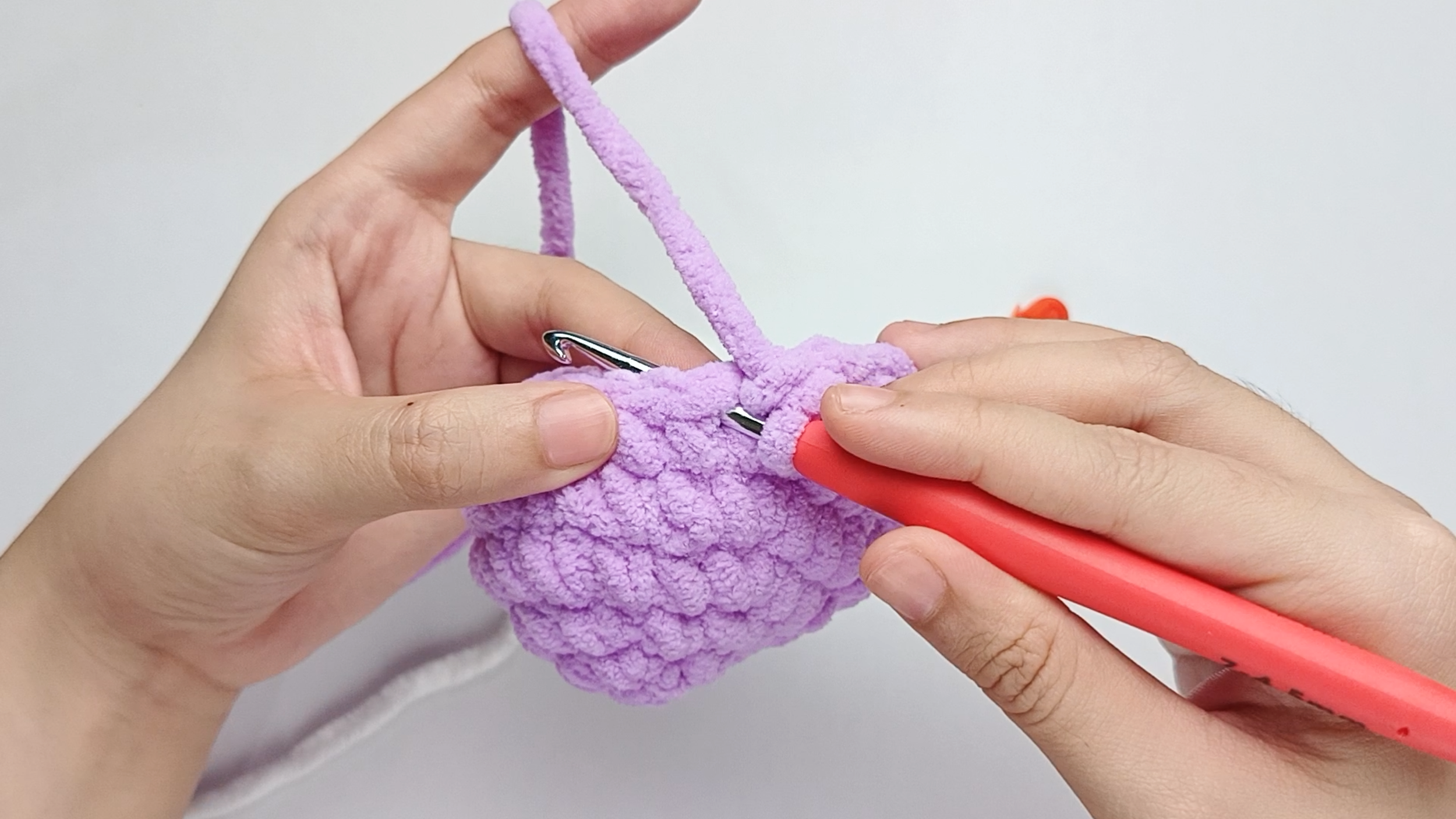 Hook back in: Insert your hook into the next stitch.
