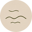 Abstract black squiggly lines on a beige background