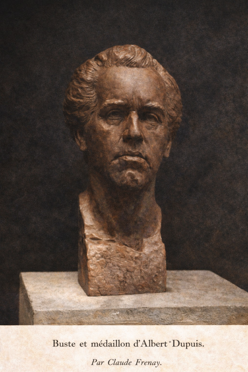 Bust of Albert Dupuis by Claude Frenay