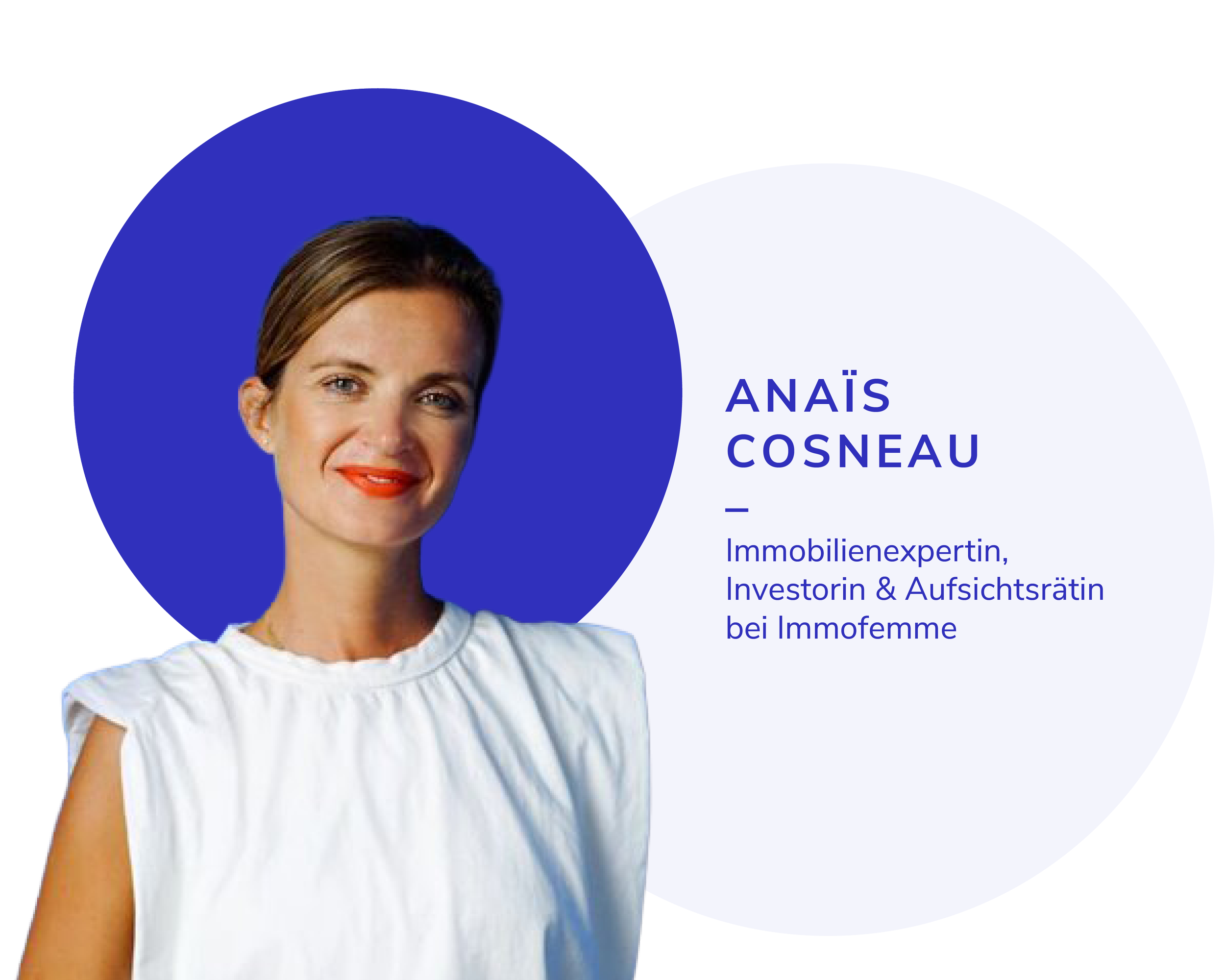 Porträt von Anaïs Cosneau, Immofemme