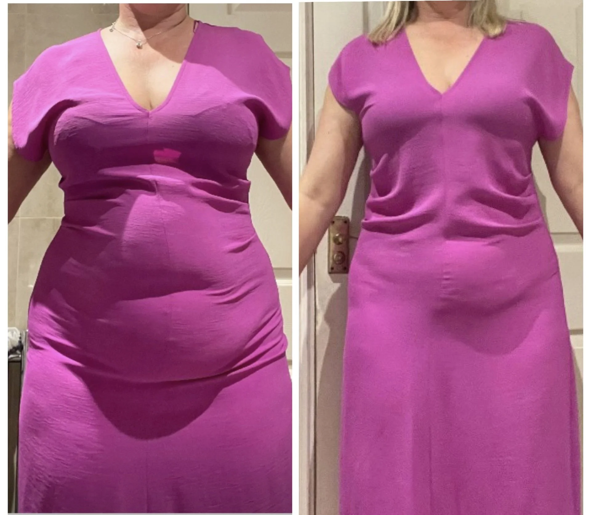 A man with a grey beard and short hair sitting on a bench against a plain wall.