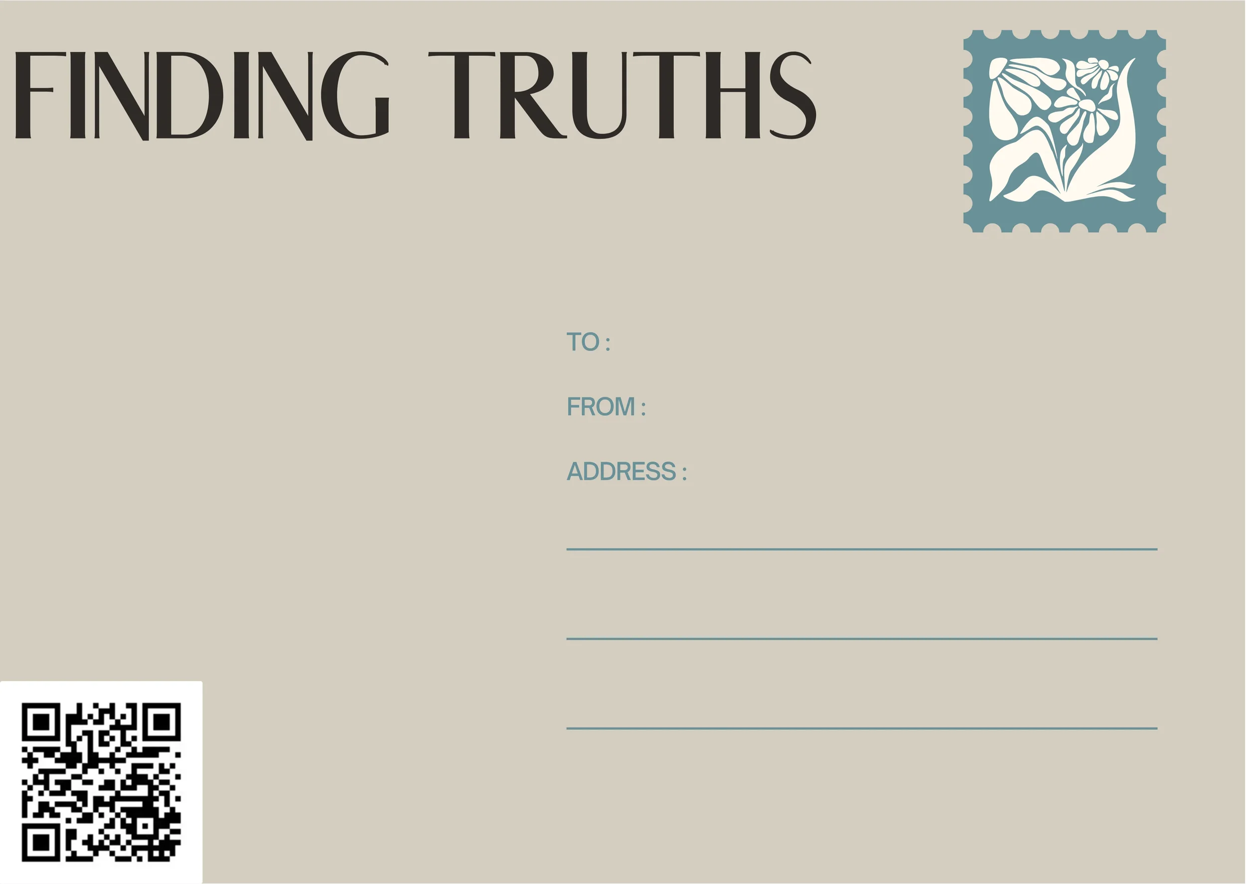 'Finding Truths' Greeting Card