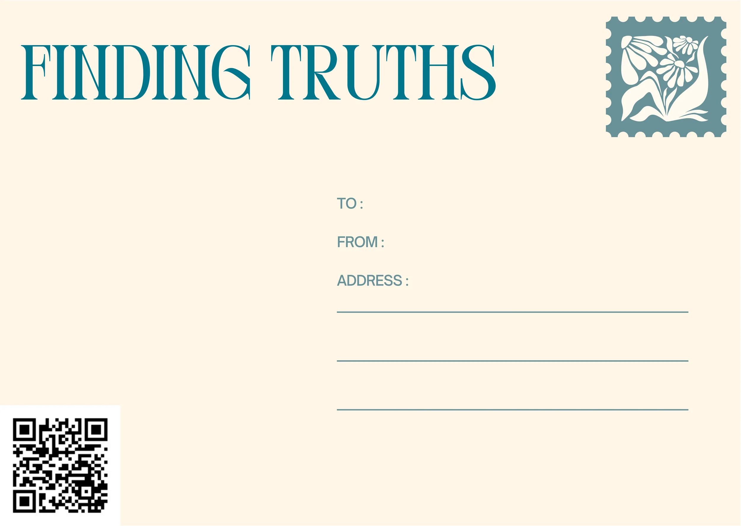 "Finding Truths" Premium Postcards