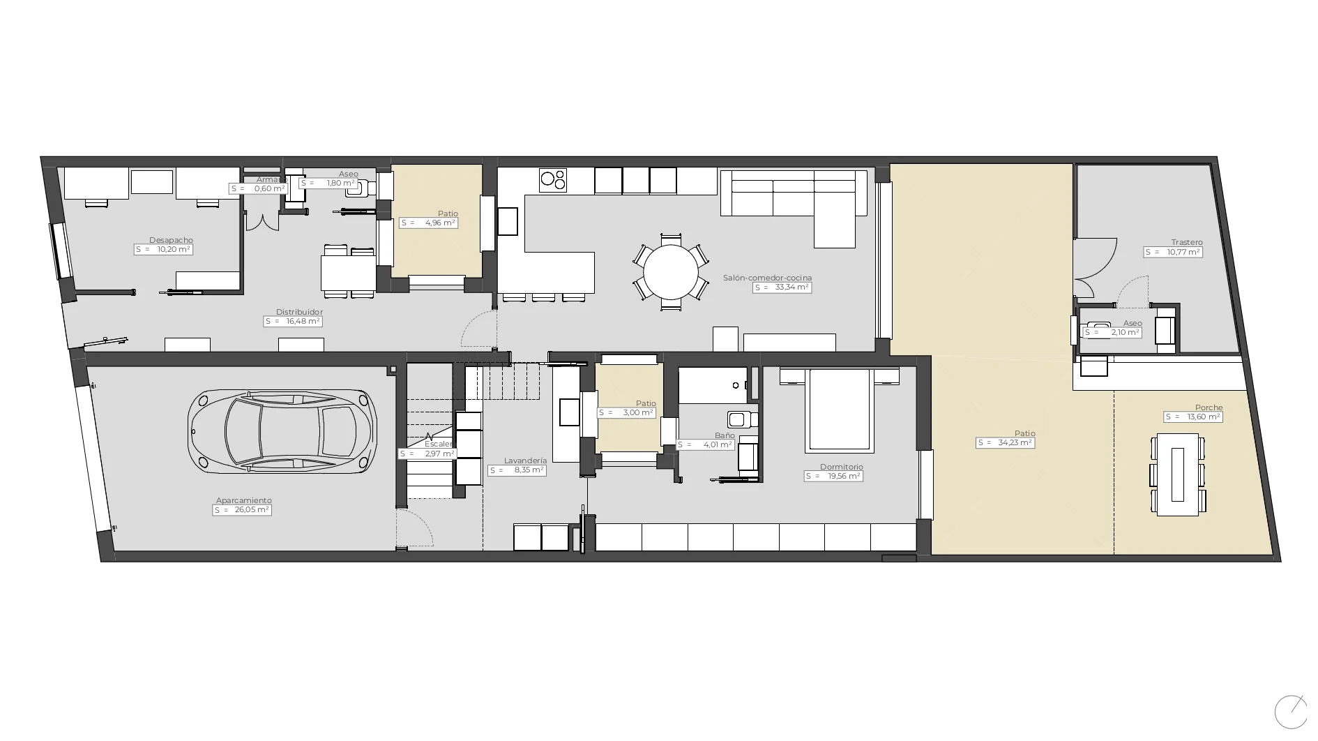esvibar-arquitectes-casa-nupaes-planimetria-planta-baja-vivienda-rehabilitacion-vilareal-castellon.webp