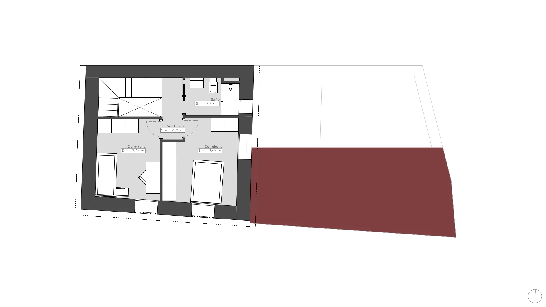 esvibar-arquitectes-quatre-pedres-planimetria-planta-primera-vivienda-rehabilitacion-sierra-espadan.webp