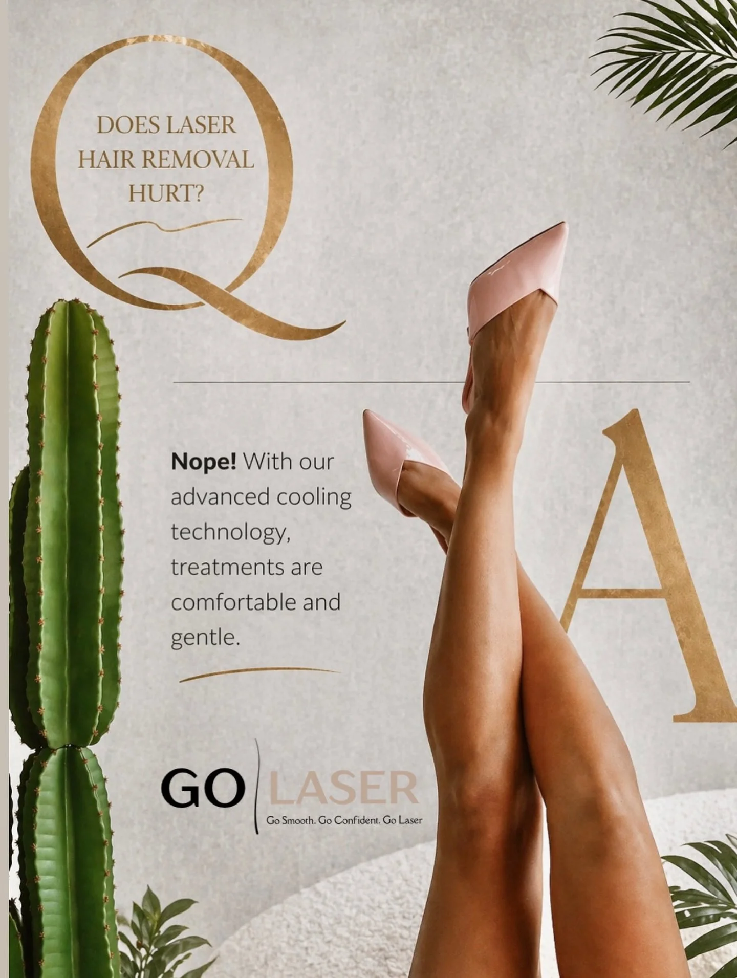 Let&rsquo;s clear this up &mdash; laser doesn&rsquo;t have to hurt ✨

With advanced cooling technology, treatments feel comfortable, gentle, and totally manageable. 
❌No harsh snapping
❌No unnecessary discomfort&hellip; 
✅Just a smooth, easy experien