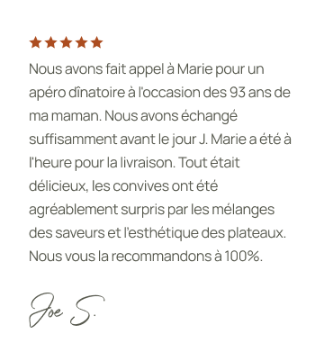 Avis agréablement surpris par les mélanges des saveurs et l'esthétique des plateaux