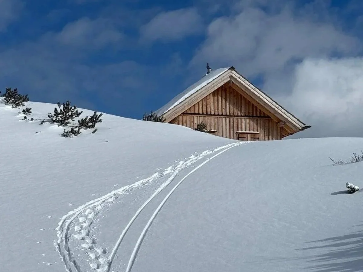 Hütte Loser Schnee Schneeschuh Wandern