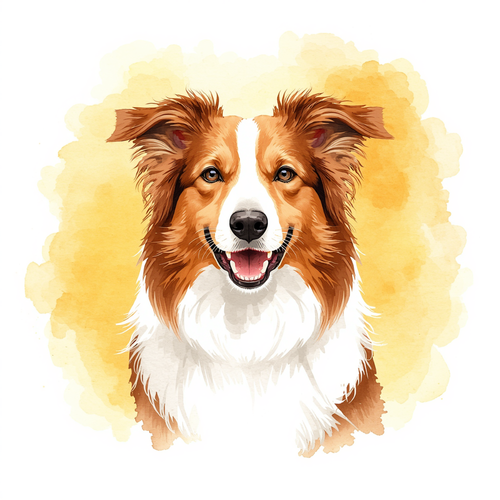 Happy dog nature calm