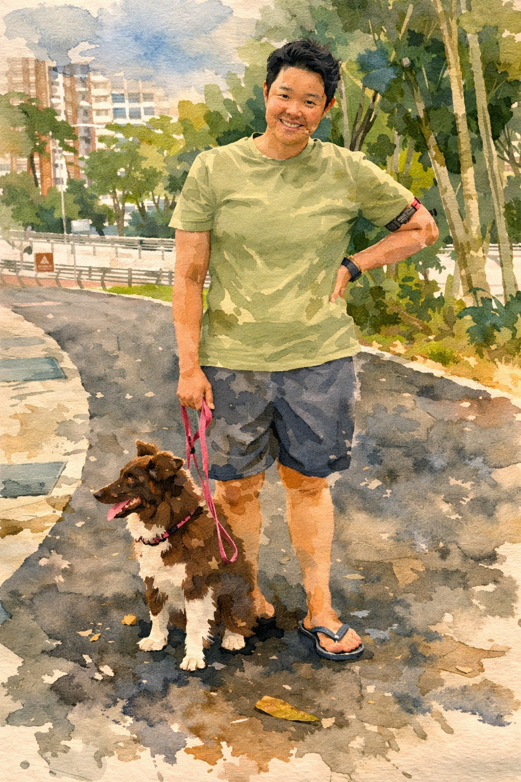 Marni border collie rescue dog Singapore