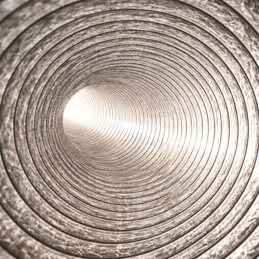 Professional air duct cleaning to remove dust and debris from residential ductwork.