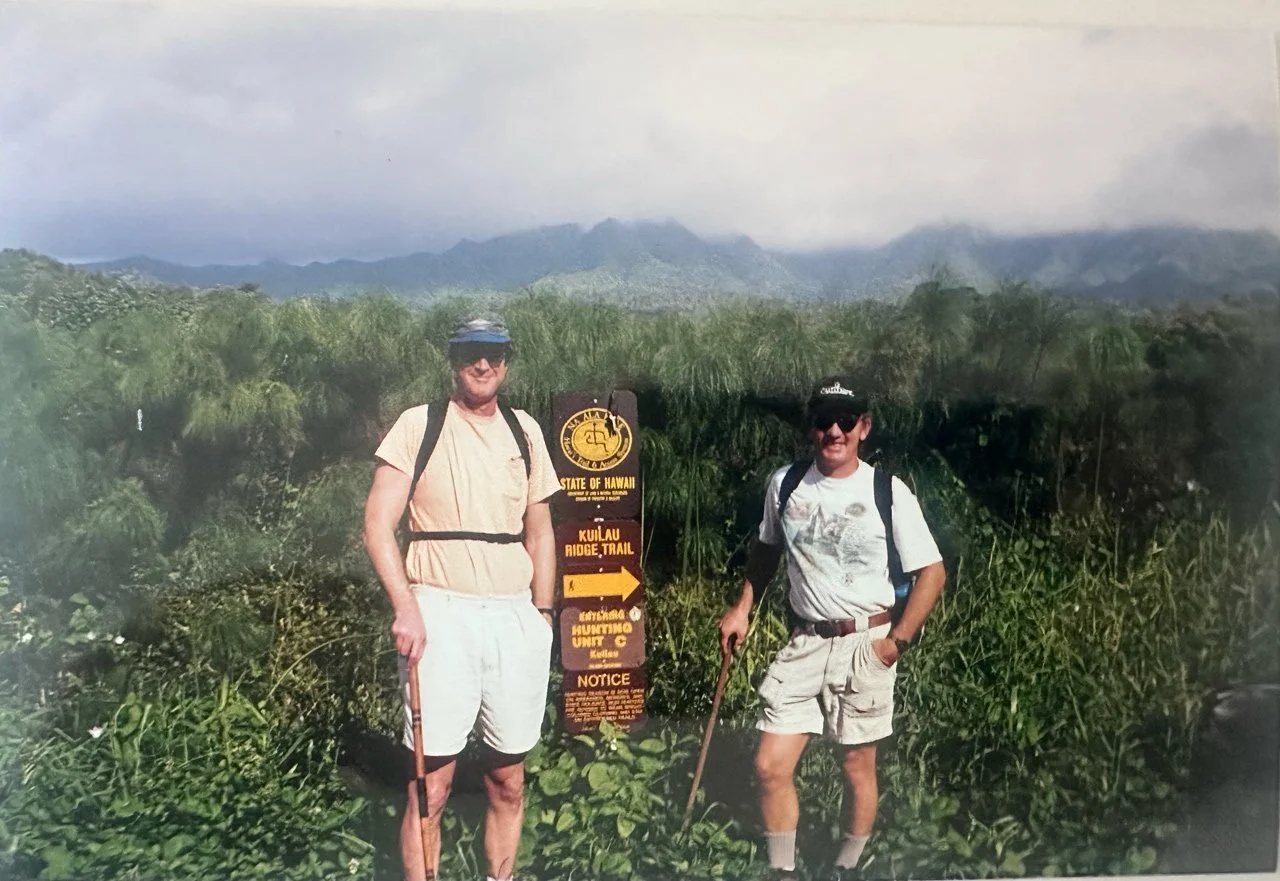 Hiking with Michael Crichton, author of Jurassic Park