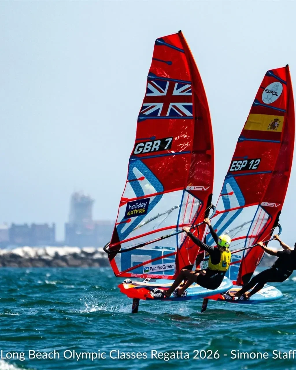 Emma competing 2026 Long Beach Olympic Class Regatta in Los Angeles Photo © Simone Staff